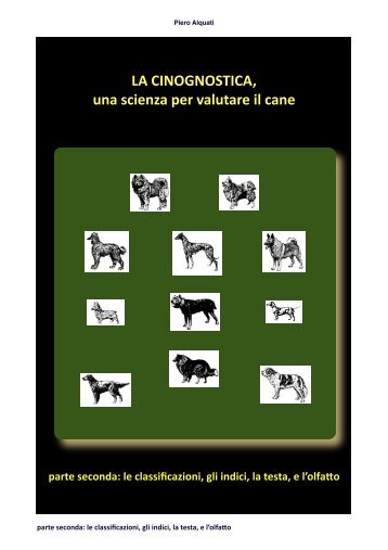 le classificazioni, gli indici, la testa, e l'olfaËo - TrovaVetrine.it