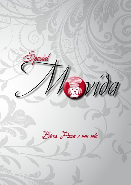 menù pizzeria - Special Movida