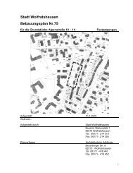 Stadt Wolfratshausen Bebauungsplan Nr.75