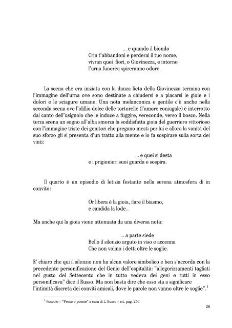 Foscolo: La poesia delle “Grazie” e il Carme che non c'è - Giodi.it