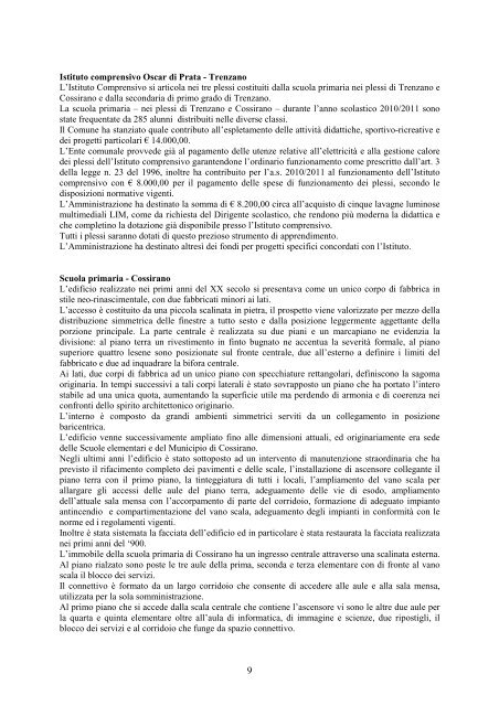 Relazione - Comune di Trenzano