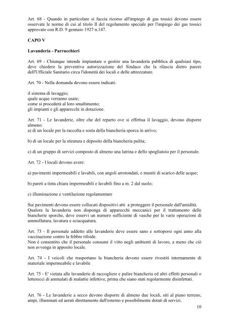 regolamento comunale di igiene e sanità - Comune di Cuneo