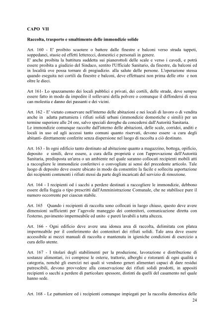 regolamento comunale di igiene e sanità - Comune di Cuneo