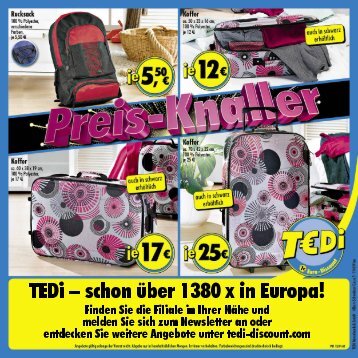 TEDi – schon über 1380 x in Europa!