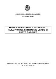 regolamento per la tutela e lo sviluppo del patrimonio verde di busto ...