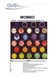 MOMBO Rods – coloured Borosilicate Glass 3.3 - GVB