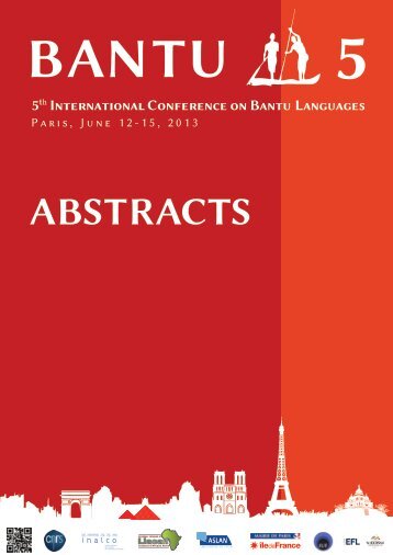 here - 5th International Conference on Bantu Languages