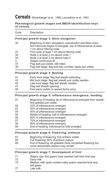 Growth stages of mono-and dicotyledonous plants - Regione ...