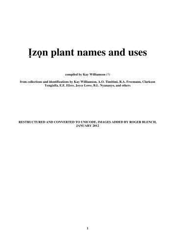 Izon plant names.pdf - Roger Blench