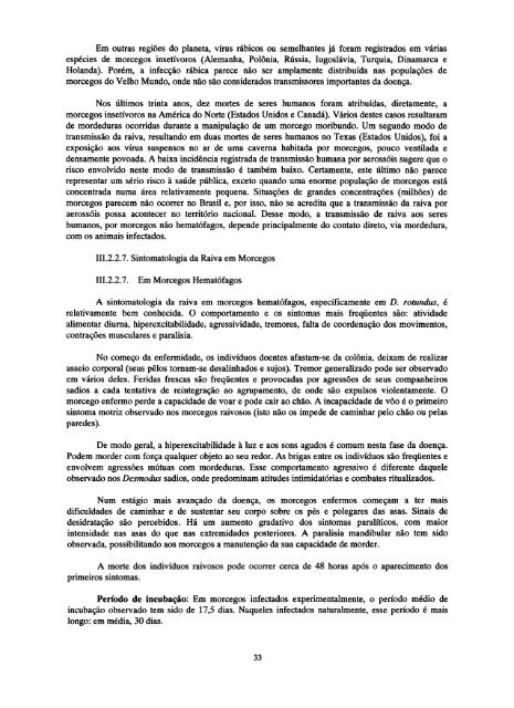 Morcegos em áreas urbanas e rurais - Governo do Estado do Pará