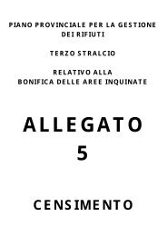 piano provinciale per la gestione dei rifiuti - Provincia di Firenze