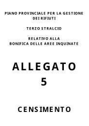 piano provinciale per la gestione dei rifiuti - Provincia di Firenze