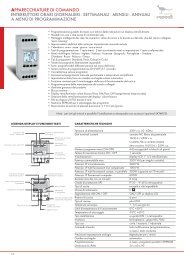 apparecchiature di comando interruttori orari ... - Perry Electric Srl