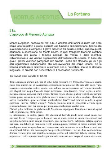 21a. L'apologo di Menenio Agrippa - Edu.lascuola.it