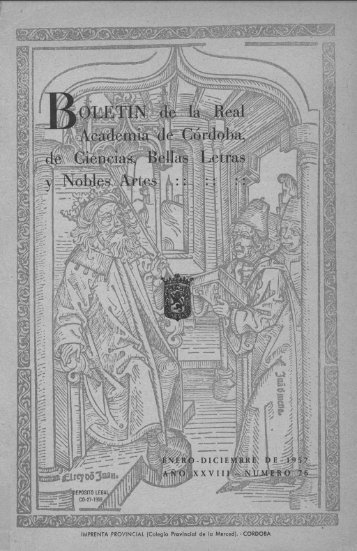 dé Ciencias, Bellas4i etras Nobles Arte - Real Academia de Córdoba