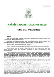 MAÂRİF-İ HAZRET-İ SULTAN VELED - Semazen