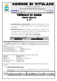 VERBALE DI GARA PRIMA SEDUTA.pdf - Comune di Vitulano