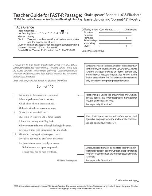 Teacher Guide For Fast R Passage Boston Plan For Excellence Teacher Guide For Fast R Passage Boston Plan For Excellence
