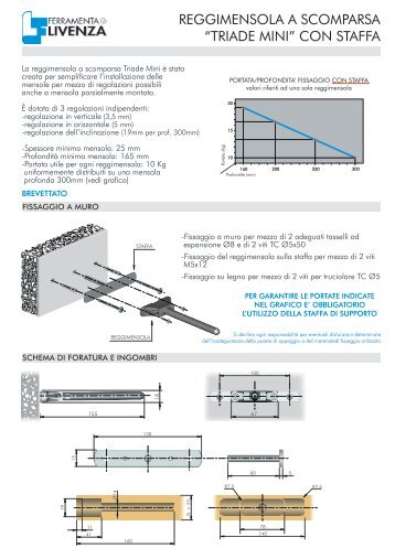 reggimensola a scomparsa “triade mini” - Ferramenta Livenza Srl
