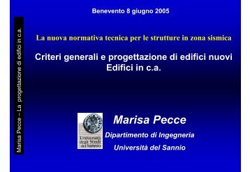 Marisa Pecce - Università del Sannio