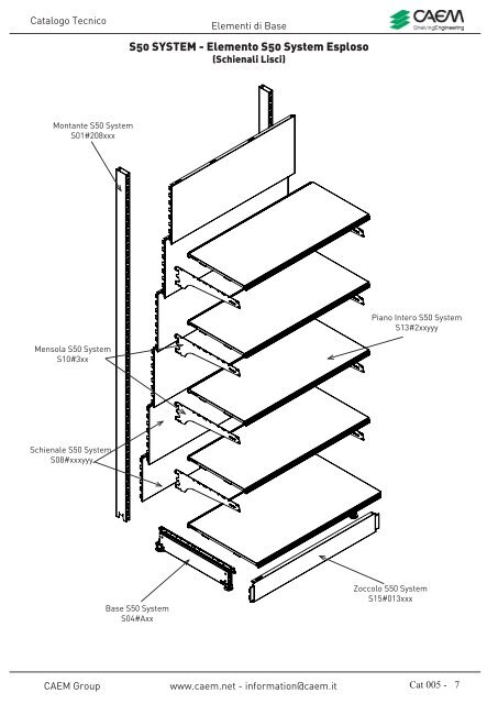 CATALOGO TECNICO CAEM S50-SYSTEM