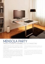 Lune Design - 'TZENO' Mensola design a muro per TV