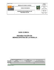 MG-DM-15 Guía Clínica de Rehabilitación en Meniscopatías ... - Inicio