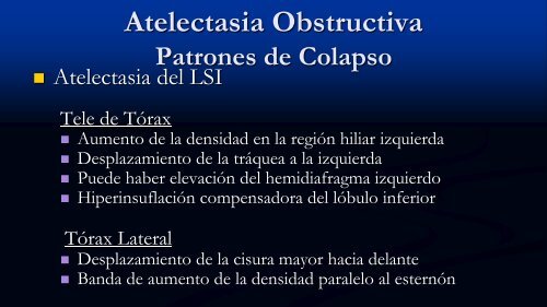 Tipos de Atelectasia No-Obstructiva