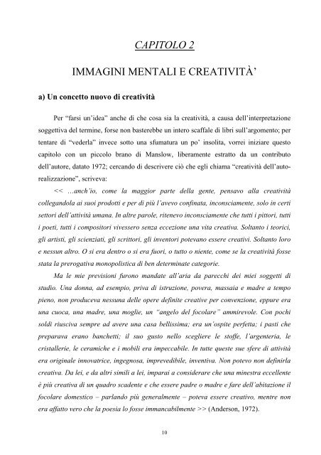 LO STUDIO DELLE IMMAGINI MENTALI - GRUEMP