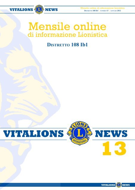 Mensile online - Lions Clubs Distretto 108Ib1