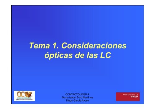 Tema 1. Consideraciones ópticas de las LC - OCW