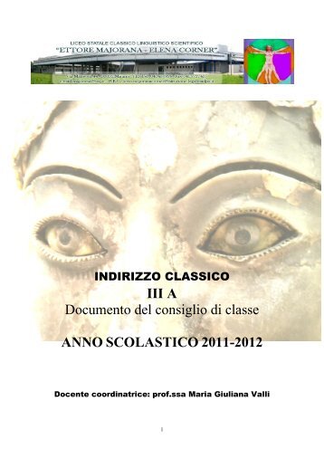 anno scolastico 2011-2012 - Liceo Statale "Ettore Majorana – Elena ...