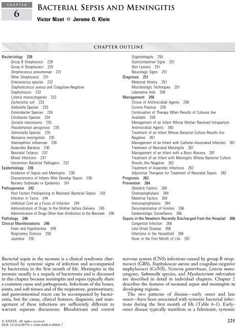 BACTERIAL SEPSIS AND MENINGITIS - Nizet Laboratory at UCSD