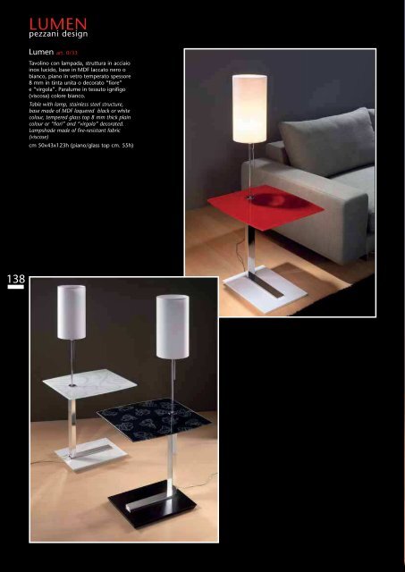 CATALOGO GENERALE - PEZZANI Home Collection