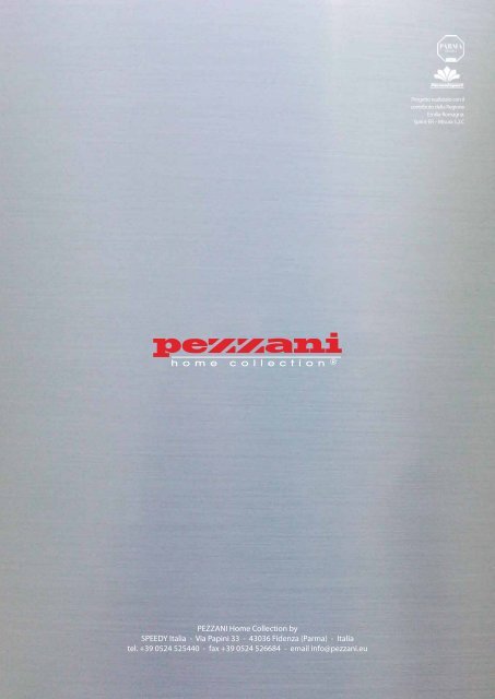 CATALOGO GENERALE - PEZZANI Home Collection