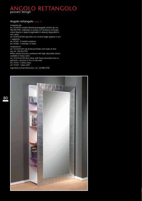 CATALOGO GENERALE - PEZZANI Home Collection