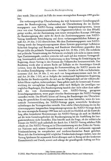 Gille: Deutsche Rechtsprechung in völkerrechtlichen Fragen 2001