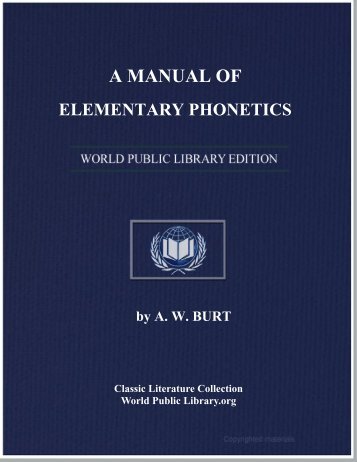 A MANUAL OF ELEMENTARY PHONETICS - World eBook Library