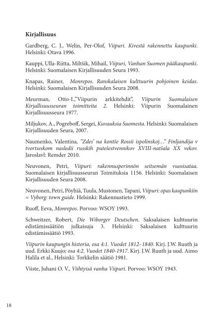 Viipurin Suomalaisen Kirjallisuusseuran Toimitteita 16 (2012)