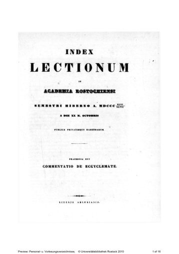 LECTIONUM - RosDok