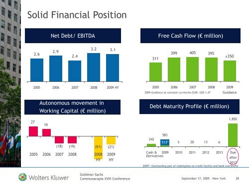 Goldman Sachs Communacopia XVIII Conference - Wolters Kluwer