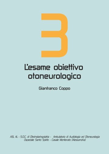 Esame obiettivo otoneurologico non strumentale - DR ...