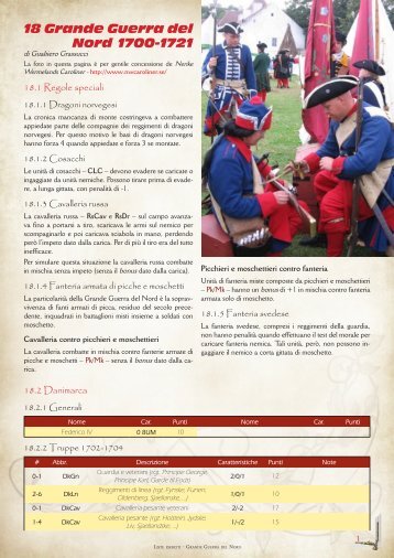 18 Grande Guerra del Nord 1700-1721 - A la guerre