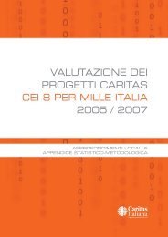 valutazione 8xmille Italia - Caritas Italiana