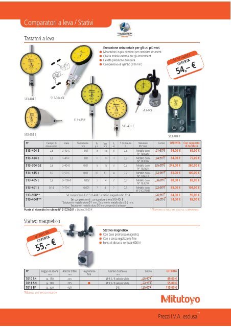 PROMOZIONE MITUTOYO!