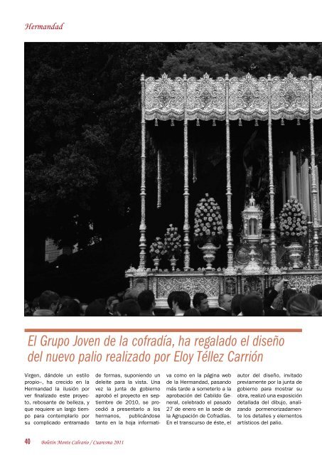 Descarga el boletín 'Monte Calvario' en PDF - Hermandad del ...