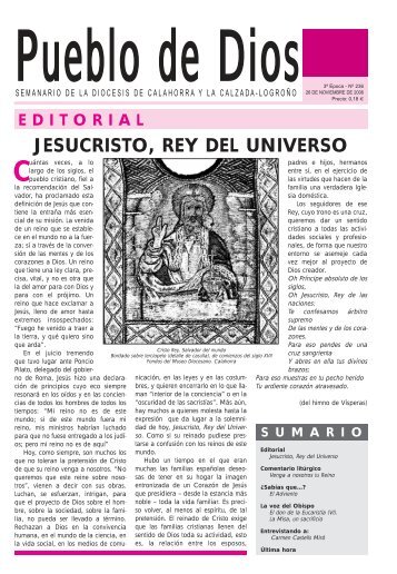 jesucristo, rey del universo - Diócesis de Calahorra y La Calzada ...
