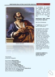 Meditazione delle Lettere di San Pietro Apostolo - Misericordia di ...