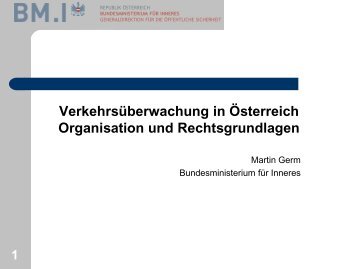 Verkehrsüberwachung in Österreich – Organisation - KfV