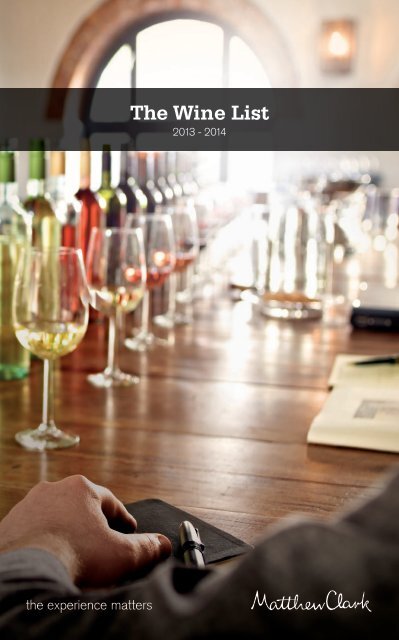 Download the wine list - Matthew Clark